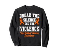 Apoya la Conciencia sobre la Violencia en el noviazgo Adolescente con Orange Ribbon Sudadera