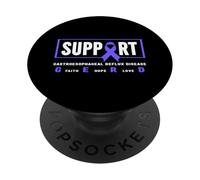 Apoya la Enfermedad por reflujo gastroesofágico - Conciencia de la ERGE PopSockets PopGrip Adhesivo