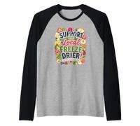 APOYA SU SECADOR DE CONGELACIÓN Local Mercado de proveedores Locales Camiseta Manga Raglan