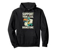 Apoya tu librería Local Poesía Ficción Café Sudadera con Capucha