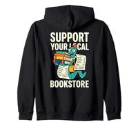 Apoya tu librería Local Poesía Ficción Café Sudadera con Capucha