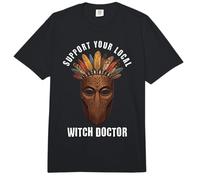 Apoya tu máscara Tribal de médico Brujo Local Comfort Colors Adult Heavyweight T-Shirt