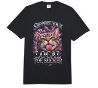 Apoya tu pie de Gato con Ventosa Local Comfort Colors Adult Heavyweight T-Shirt