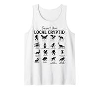 Apoya tu Tabla Local de Criaturas legendarias críptidas Camiseta sin Mangas