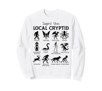 Apoya tu Tabla Local de Criaturas legendarias críptidas Sudadera