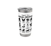 Apoya tu tabla local de criaturas legendarias críptidas Vaso térmico de acero inoxidable de doble pared