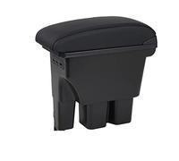 Apoyabrazos Caja Almacenamiento Accesorios De Coche Caja De Almacenamiento Caja De Pasamanos Para Suzuki Para Jimny Para JB74 2018 2019 2020 2021(A1 Black leather)