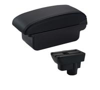 Apoyabrazos Caja Para Opel Para Corsa D 2011-2019 Caja Almacenamiento Reposabrazos Respaldo Piezas Interiores Reacondicionamiento USB Central Ajustable Reposabrazos(A Black Line No USB)