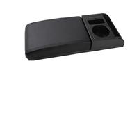 Apoyabrazos Caja Para Reposabrazos Universal Para Coche Caja De Almacenamiento Portavasos Soporte Codos Brazos Cojín Apoyo Suave Central Ajustable Reposabrazos(A Black black line)