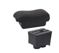 Apoyabrazos Caja Para VW Para Polo 9N 3 Mk4 2002-2009 Reposabrazos Accesorios De Almacenamiento Para El Interior Del Coche Central Ajustable Reposabrazos(A red line No USB 1)