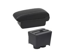 Apoyabrazos Caja Para VW Para Polo 9N 3 Mk4 2002-2009 Reposabrazos Accesorios De Almacenamiento Para El Interior Del Coche Reposabrazos Doble Capa(A white line No USB)