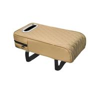 Apoyabrazos Central Alfombrilla Universal De Cuero Sintético para Reposabrazos Cojín para Coche Almohadilla para Reposabrazos para SUV Camiones Y Vehículos Reposabrazos(Beige)