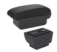 Apoyabrazos Central Para Skoda Para Fabia 3 III 2015-2021 Reposabrazos Coche Piezas De Reacondicionamiento Caja Almacenamiento Accesorios Coche(B2 Black line 3USB)
