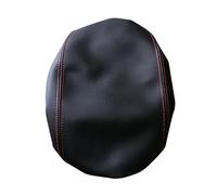 Apoyabrazos Central para VW para Golf 6 MK6 2010 2011 2012 2013 Protector De Guantera De Piel De Ante Accesorios Interiores para La Consola Central Reposabrazos(Black Black Thread)