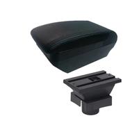 Apoyabrazos Coche Para Citroen Para C4 Hatchback 2004-2010 Compartimento Reposabrazos Coche Caja Almacenamiento Central Interior Dedicado Reequipamiento Caja De Reposabrazos(F black line No USB)
