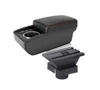 Apoyabrazos Coche Para Citroen Para Sega Interior Coche Consola Central Modificación Aumento Reposabrazos Multi-Almacenamiento Funcional Accesorios Caja De Reposabrazos(B2 Black line 6 usb)