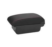 Apoyabrazos Coche Para Seat Para Ibiza 2017-2025 Caja De Almacenamiento Para Reposabrazos Accesorios Interiores Repuesto(C1 Black red NO USB)