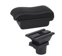 Apoyabrazos Coche Para Seat Para Mii Acondicionamiento Específicos Para Reposabrazos Caja Consola Central Almacenamiento(B white line 3USB)