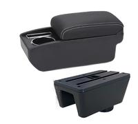 Apoyabrazos Coche Reposabrazos Para Seat Para Ibiza 6j 6L Caja De Almacenamiento Para Coche Piezas Reacondicionamiento Accesorios Interiores(C3 Black white NOUSB)