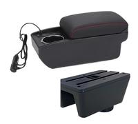 Apoyabrazos Coche Reposabrazos Para Seat Para Ibiza 6j 6L Caja De Almacenamiento Para Coche Piezas Reacondicionamiento Accesorios Interiores(A1 Fast charging)