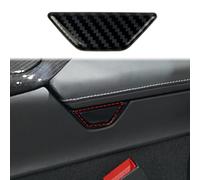 Apoyabrazos de fibra de carbono Caja manija cubierta del cuenco Accesorios de decoración interior para Chevrolet Corvette C8 2020-2022