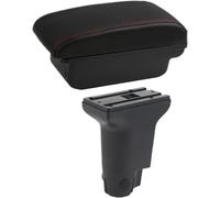 Apoyabrazos del coche Reposabrazos para Fiat 500, reacondicionamiento exclusivo, aumenta el espacio de almacenamiento central interior(A red line No)