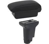 Apoyabrazos del coche Reposabrazos para Fiat 500, reacondicionamiento exclusivo, aumenta el espacio de almacenamiento central interior(A black line No)