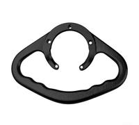 Apoyabrazos del tanque de combustible de la motocicleta, manija del tanque de gasolina de la motocicleta trasero del pasajero de la barra de agarre de aluminio para Kawasaki (negro)