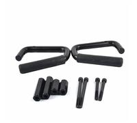 Apoyabrazos interior coche Barra De Agarre De Aleación De Aluminio Compatible Con Jeep Para Wrangler JK Para Rubicon Sahara Sport 2007 2008 2009 2010 2011 2012 2013 2014 2015 2016(Front Handle Black)