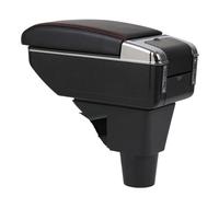 Apoyabrazos para C3 para C4 para Cactus Reposabrazos Coche Caja Consola Central Central Contenido Tienda Productos Almacenamiento Accesorio(Single All Black)