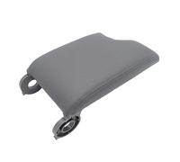 Apoyabrazos para coche Funda Para Reposabrazos De Consola Central Del Conductor Izquierdo Del Coche, Cojín De Cuero Para Serie 3 E46 1998-2005(Blanc)