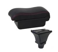 Apoyabrazos para Coche Reposabrazos Caja de almacenamiento con reposabrazos para consola central Compatible Fiat 500 USB