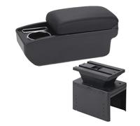 Apoyabrazos para Coche Reposabrazos para Hyundai para I20 2021 2022 Caja Interior Consola Central Almacenamiento Accesorios para Coche(C1 Black Red NO USB)