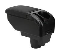Apoyabrazos para Opel para Corsa E 2014-2018 Caja Organizadora De Consola Central De Doble Capa Compatible con Soporte De Codo