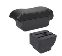 Apoyabrazos Reposabrazos Caja Para Mazda Para 2 Para Demio Caja De Reposabrazos De Coche Modernización Almacenamiento Interior(C3 Black white NOUSB)