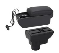 Apoyabrazos Reposabrazos Caja Para Opel Para Corsa Reposabrazos Para Coche Caja De Almacenamiento, Portavasos Dedicado, Piezas De Actualización, Interior(A2 Fast charging)