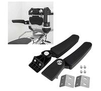 Apoyabrazos trasero pasajero, motocicleta pasajero trasero plegable caja apoyabrazos trasero kit de reemplazo para Moto Reposabrazos motocicleta Apoyabrazos motocicleta