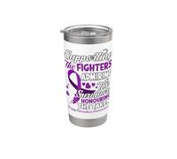 Apoyando a los combatientes que admiran a los sobrevivientes Conciencia sobre sobredosis Vaso térmico de acero inoxidable de doble pared