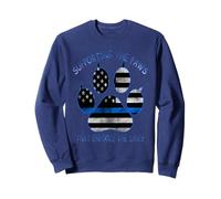 Apoyando Las Patas Que Hacen Cumplir Las leyes - Back The Blue Sudadera