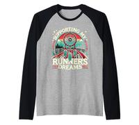 Apoyando los sueños de mi Corredor Camiseta Manga Raglan