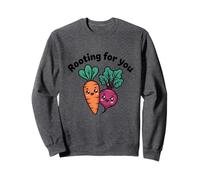 Apoyándote, Lindo Juego de Palabras Vegetariano Sudadera