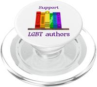 Apoyar a los autores LGBT - para los lectores, escritores PopSockets PopGrip para MagSafe