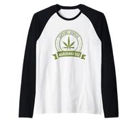 Apoyar el Consumo de Marihuana Medicinal | Cannabis 420 Pot Stoner Camiseta Manga Raglan