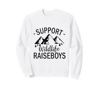 Apoyar la Vida Silvestre criar niños Divertido mamá Diciendo Sudadera
