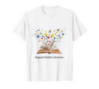 Apoye a Las bibliotecas públicas La alfabetización Importa Bibliotecario Abogado Camiseta