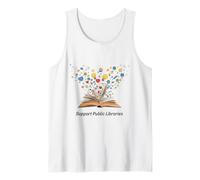 Apoye a Las bibliotecas públicas La alfabetización Importa Bibliotecario Abogado Camiseta sin Mangas