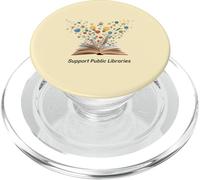 Apoye a Las bibliotecas públicas La alfabetización Importa Bibliotecario Abogado PopSockets PopGrip para MagSafe