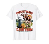 Apoye a los queseros locales - Granja lechera de estilo vintage Camiseta