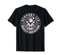 Apoye a nuestros oficiales de ICE - Protegiendo las fronteras de Estados Unidos Camiseta