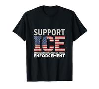 Apoye a nuestros oficiales de ICE - Protegiendo las fronteras de Estados Unidos Camiseta